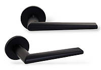 Дверные ручки Gavroche RUTHENIUM A33 Black черный матовый (для межкомнатных и входных дверей)
