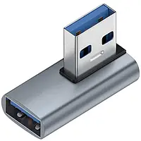 Угловой адаптер USB 3.0 male-female USB3.0 3A 90 градусов