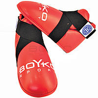 Защита ног BoYko BS - голеностоп и стопа, для кикбоксинга, красный 3XL (bs6033402306)