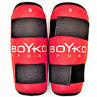 Защита ног BoYko BS - голень композиционная кожа красный L (bs6015222303)