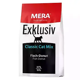 Mera (Мера) Exklusiv Classic Cat Adult Mix Fish Donut сухий корм для котів РИБА,10кг