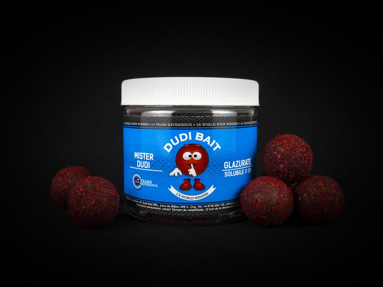Бойли розчинні Mister Dudi Soluble Glazurate 24 mm, фото 1