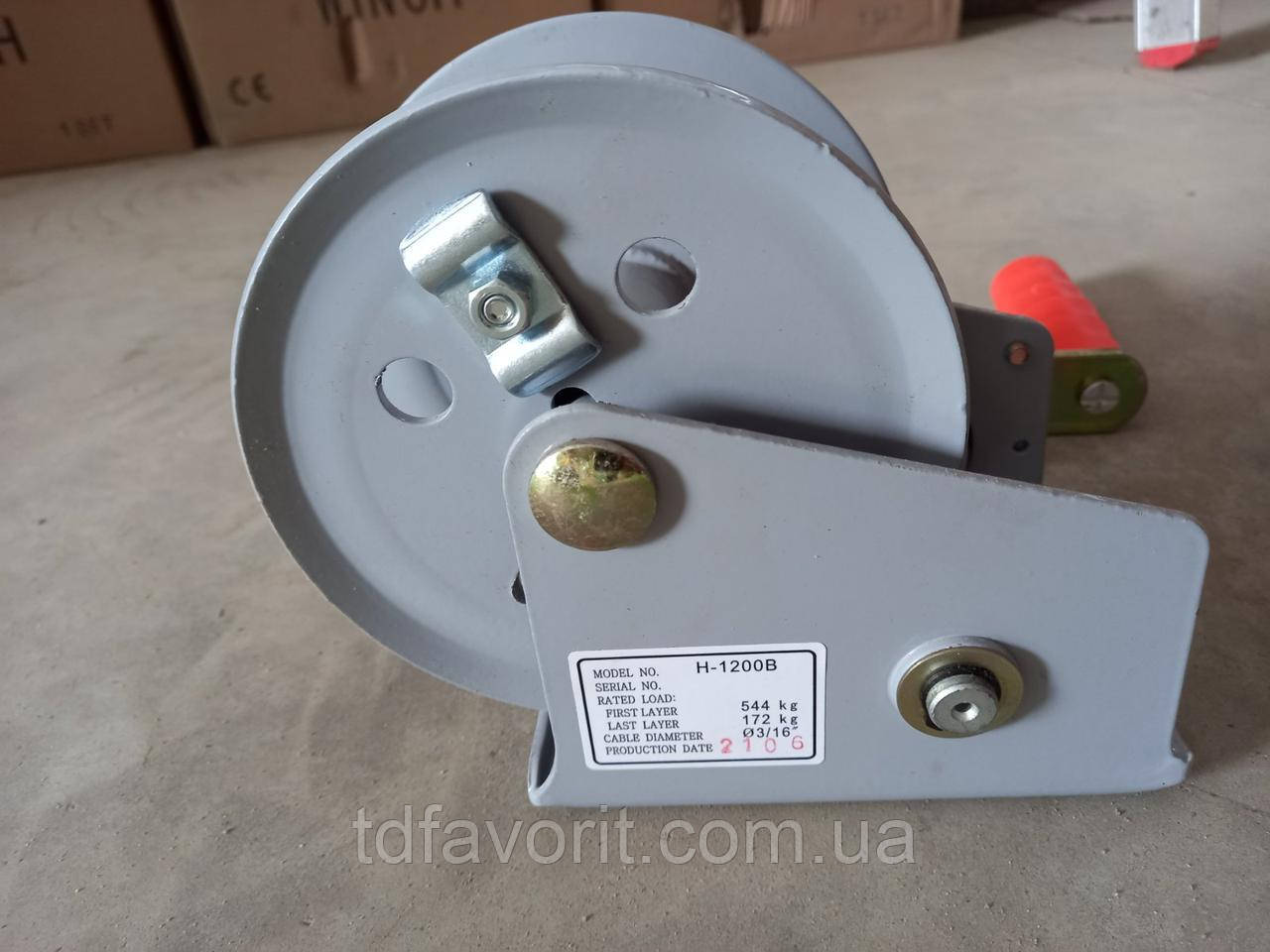 Лебідка ручна стінова H 1200 B (544 кг), фото 1