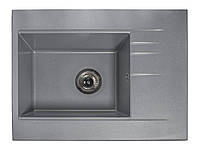 Кухонна мийка зі штучного каменю 650*500 BODRUM grey