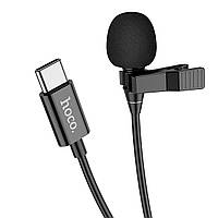 МИКРОФОН-ПЕТЛИЧКА HOCO L14 TYPE-C LAVALIER MICROPHONE BLACK