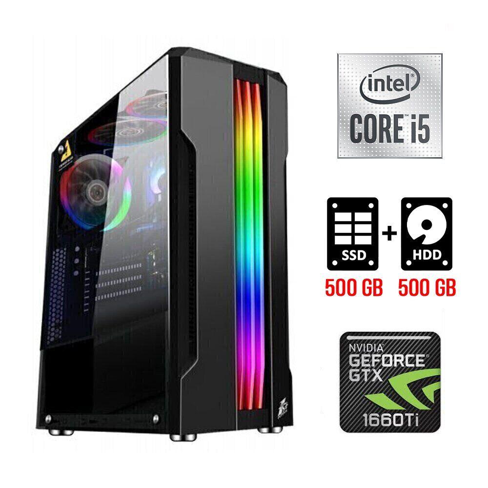 Ігровий ПК MT/ Core i5-10400F/ 16 GB RAM/ 500 GB SSD + 500 GB HDD/ GeForce GTX 1660 Ti 6GB