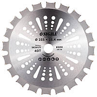 Диск для тримера з твердосплавними напайками Ø 255×25.4 мм 40Т двосторонній SIGMA (5624571)