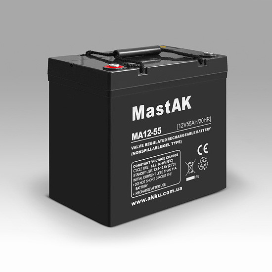 Аккумулятор MA12-55 MastAK 12V55Ah - фото 1 - id-p338057590
