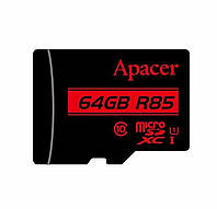 Карта памяти MicroSDXC (UHS-1) Apacer 64Gb class 10 R85MB/s