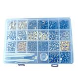 Набір для встановлення фурнітури 305 предмета, кнопки люверси хольнітени, фото 2