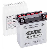 Аккумуляторы мото Exide EB5L-B: 5 А·ч - 12 V; 65 (EB5L-B), 120x60x130 мм