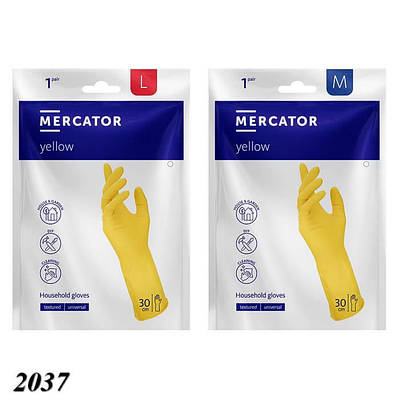 Рукавички гумові Mercator M/L, 1 пара