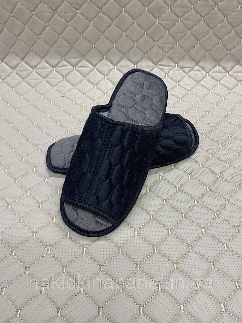 Чоловічі хатні тапочки м'які Чорні Розмір 40, фото 1