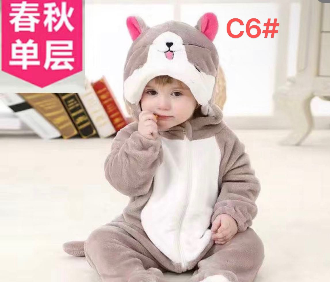 Піжама кігурумі дитяча фліс 3D розмір 80-100 (від 6 шт.)