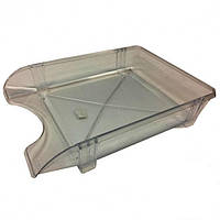 Лоток горизонтальний пластик КІП ЛГ-06 димчастий