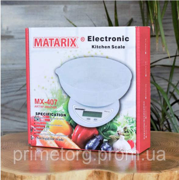 Ваги кухонні MATARIX MX-407 (5 кг)