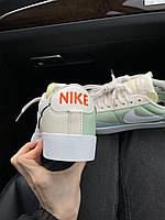 Кросівки жіночі демісезонні Nike Blazer Low Mint/Beige. Бежеві кросівки дівчині Найк Блазер, фото 5