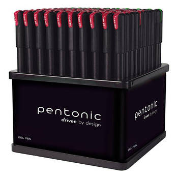 Ручка гелева Pentonic червона 0,6 мм LINC дисплей 100 шт 420423