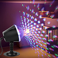 Лазерный диско-проектор RGB Ocean Wave Projector Light SE-371-01 / Светомузыка для дома