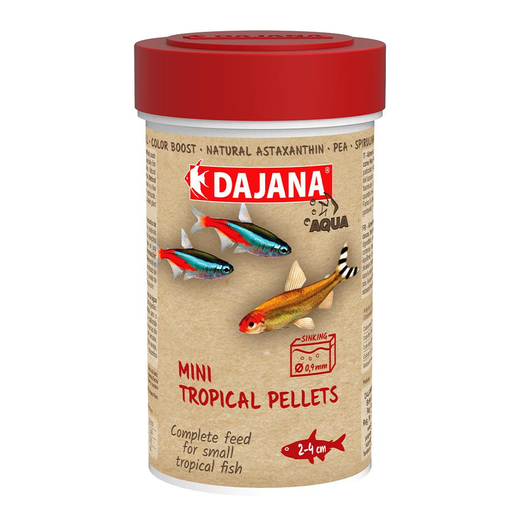 DAJANA MINI TROPICAL PELLETS Спеціальний Корм для мальків та дрібних рибок у пелетах, 100 мл/55 г DP104А(5324)