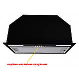 Вбудована чорна витяжка 60 см. Потужна - 1450 м. Тиха -39 дБ Luxor Jet BK, Німеччина, фото 4