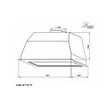 Вбудована витяжка 60 см біла. Потужність 1450 м 39 дБ безшумна робота Luxor Jet WH, Німеччина, фото 6