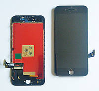 Дисплей iPhone 8 модуль в сборе с тачскрином черный, оригинал (переклеенное стекло)