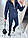 Жіночий модний спортивний костюм з капюшоном, темно-синій ST-6760, фото 6