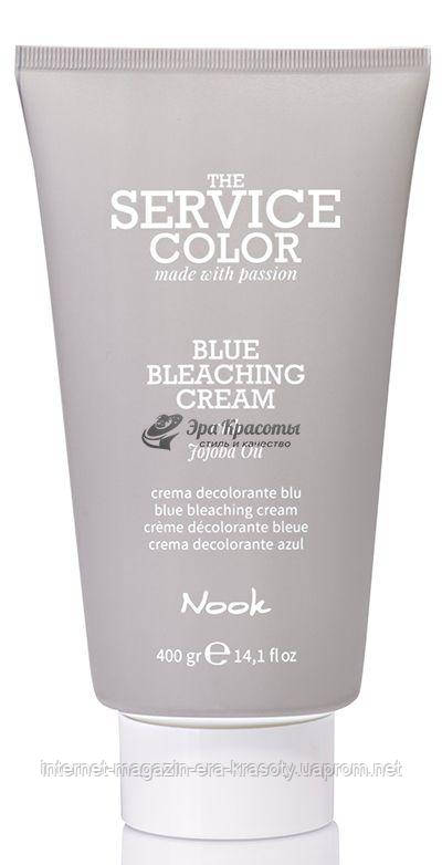 Знебарвлюючий крем з маслом жожоба Blue Bleaching Cream The Service Color Nook, 400 г