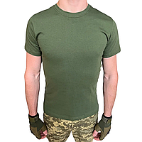 Военная футболка летняя ЗСУ тактическая темная олива М 48р