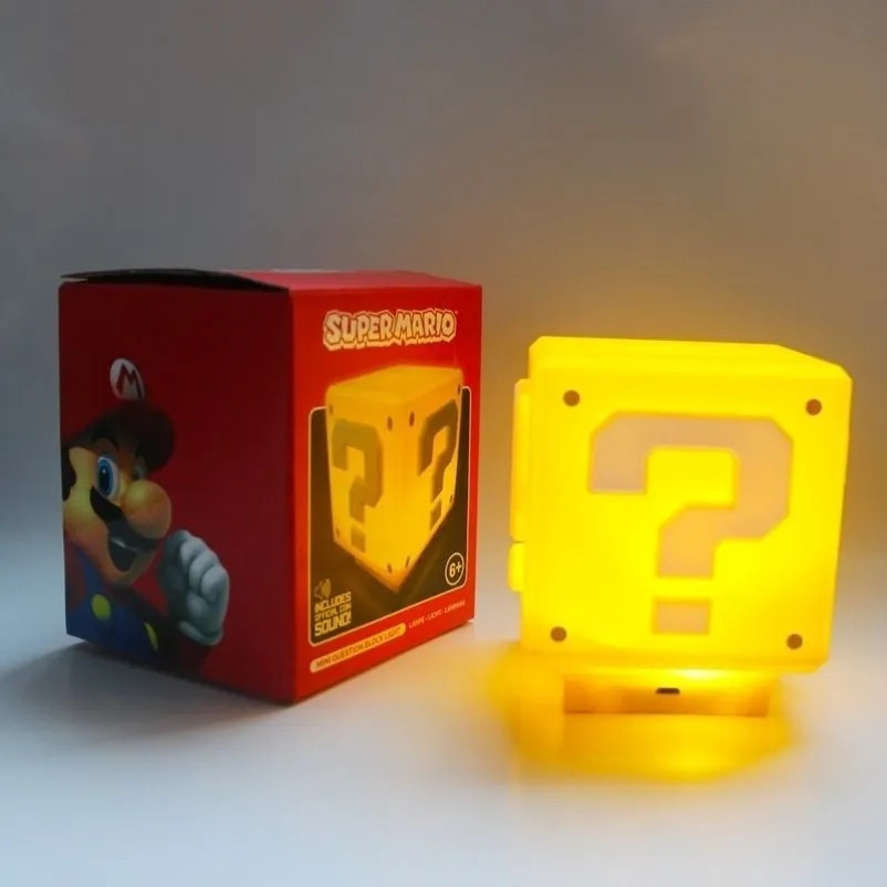 Детский ночник куб "Супер Марио" желтый - фото 4 - id-p1935132898