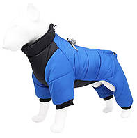 Зимняя теплая одежда для животных , комбинезон для животных СИНИЙ Оплата на почте XL