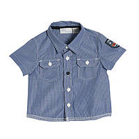 Синая рубашка для мальчика Chicco 74 см