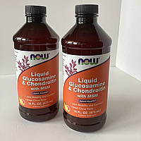 Now Liquid Glucosamine Chondroitin with MSM, рідкий глюкозамін з хондроїтином і МСМ,473 мл