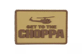 Get to the Choppa — Tan — ПВХ патч 3D