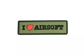 I Love Airsoft — ПВХ патч 3D