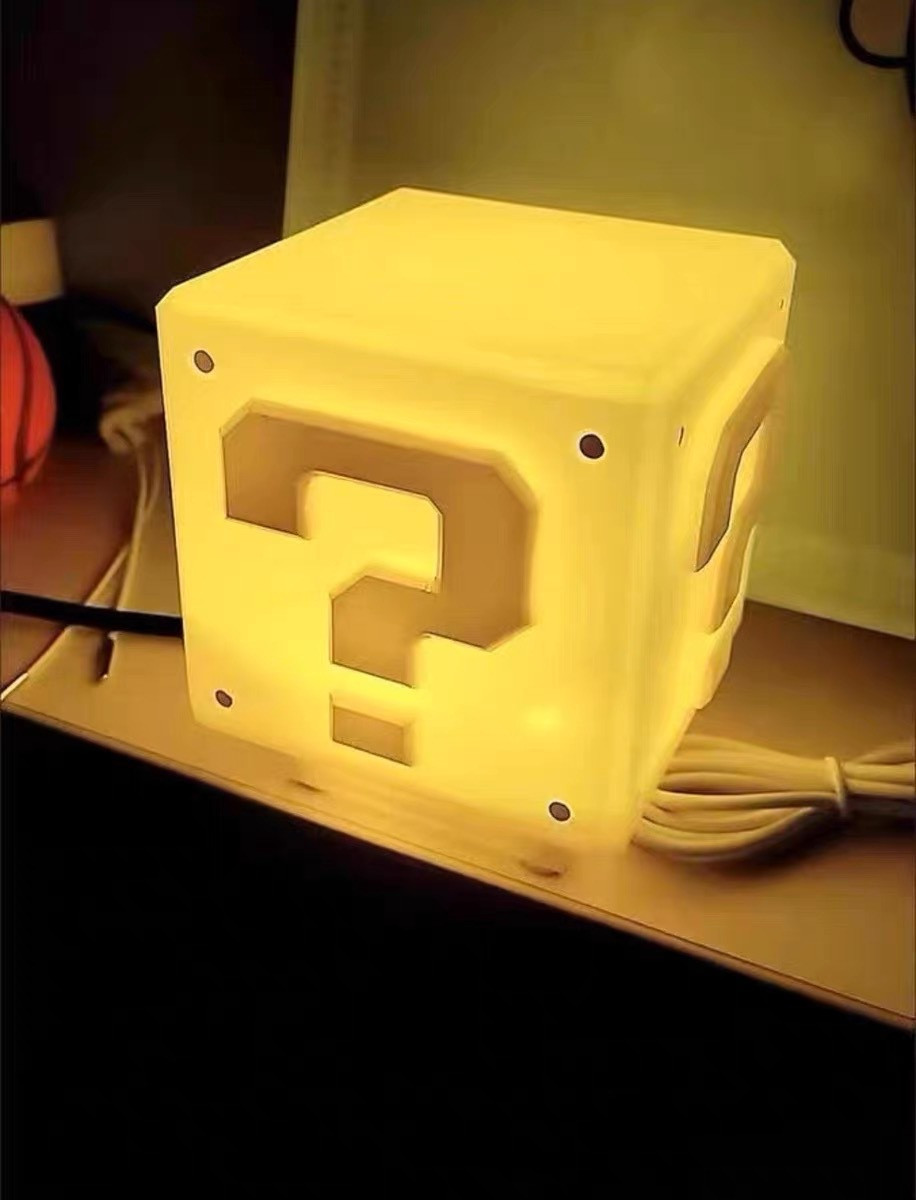 Детский ночник куб "Супер Марио" желтый - фото 3 - id-p1935132898