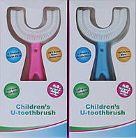 Дитяча силіконова щітка для догляду за порожниною рота U-Shape Soft Toothbrush