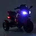 Дитячий електромотоцикл триколісний на акумуляторі + надувні колеса, фото 7