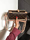 Жіноча сумка Луї Віттон коричнева Louis Vuitton Brown Diane, фото 3