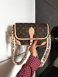 Жіноча сумка Луї Віттон коричнева Louis Vuitton Brown Diane
