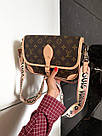Жіноча сумка Луї Віттон коричнева Louis Vuitton Brown Diane, фото 6
