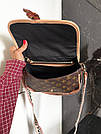 Жіноча сумка Луї Віттон коричнева Louis Vuitton Brown Diane, фото 7