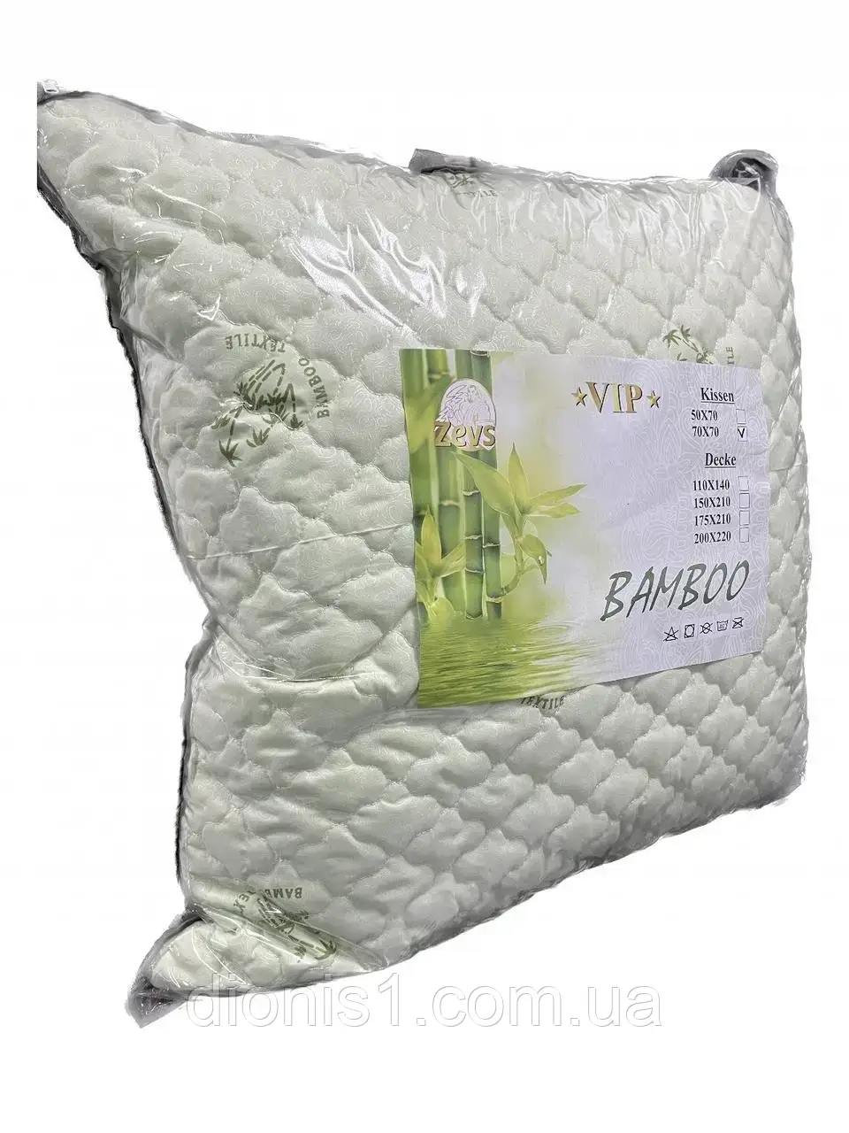 Подушка бамбукова Zevs 70х70, фото 1