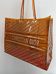 Жіноча сумка шоппер Крістіан Діор коричнева Christian Dior Brown