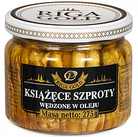 Шпроти копчені RIGA Gold Szproty в олії 275 г, Латвія