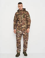 Куртка армейська Soft shell Тактична демісезонна куртка мультикам софтшел на флісі, військова водовідштовхувальна