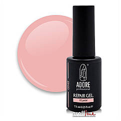Камуфлюючий гель для зміцнення нігтів Adore Repair Cover Gel №02 тілесно-рожевий, 7.5 мл