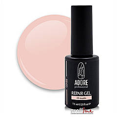 Камуфлюючий гель для зміцнення нігтів Adore Repair Cover Gel №03 світлий нюд, 7.5 мл
