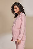 Тепла піжама з начосом для вагітних та годування WENDY рожева, фото 6
